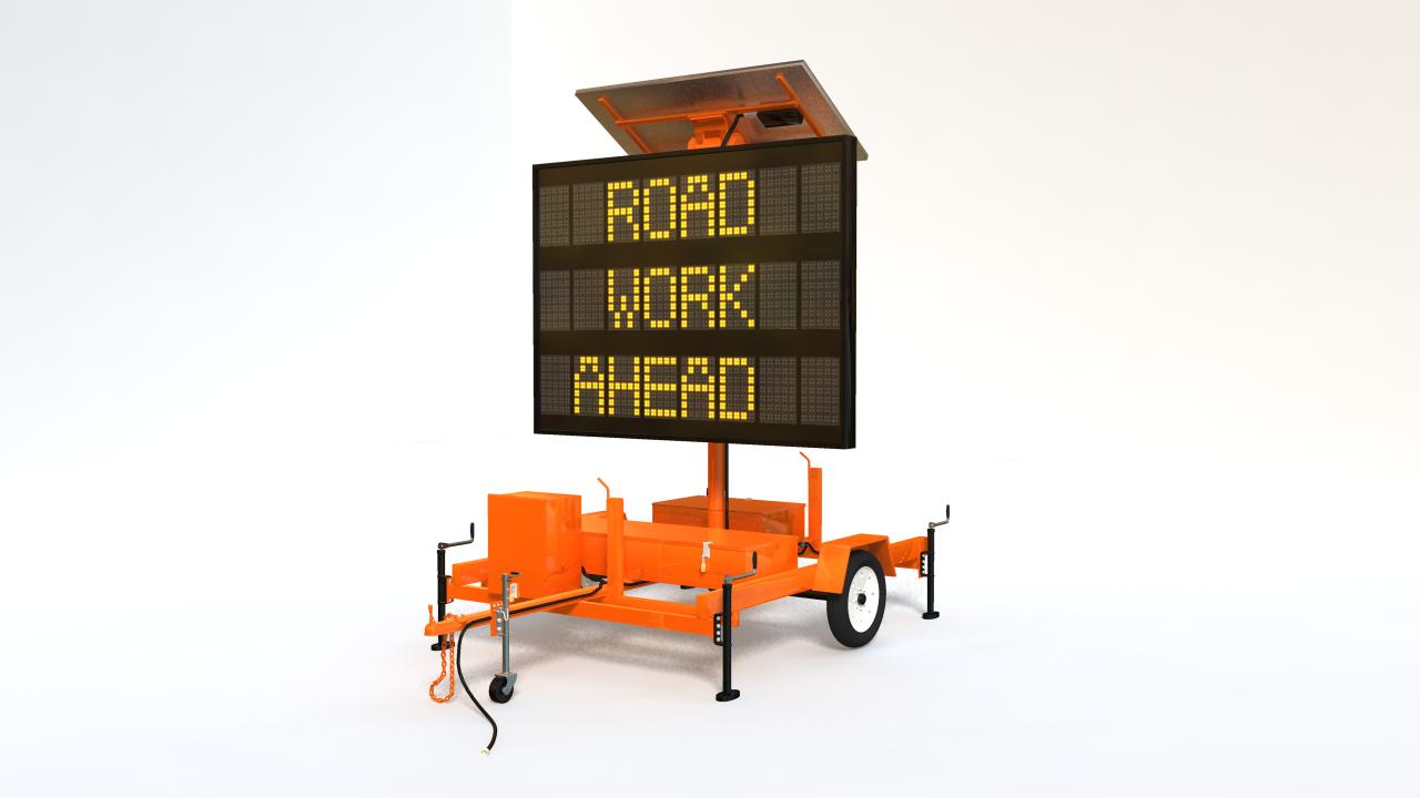 Solar Highway Sign Front