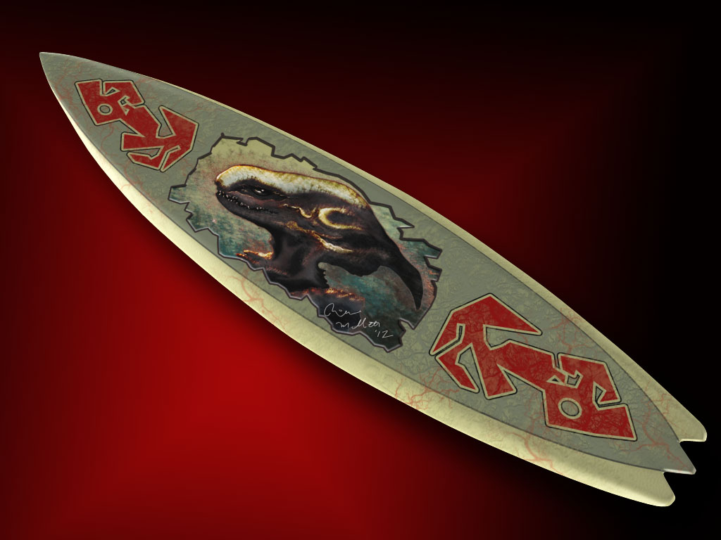 Alien Surfboard